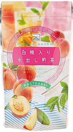 白桃入り水出し煎茶ティーバッグ20p | カネ松製茶 株式会社 | 出展者
