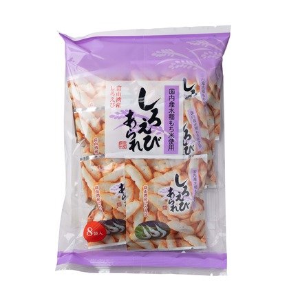 8Pしろえびあられ | 株式会社丸米製菓 | 出展者・商品検索システム