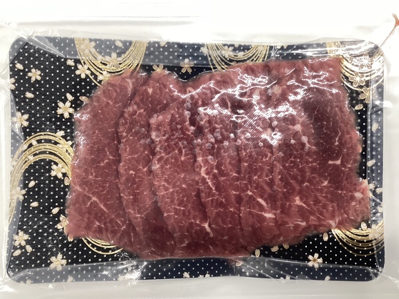 鮮馬刺しN桜柄赤身スライス | ㈱千興ファーム | 出展者・商品検索システム